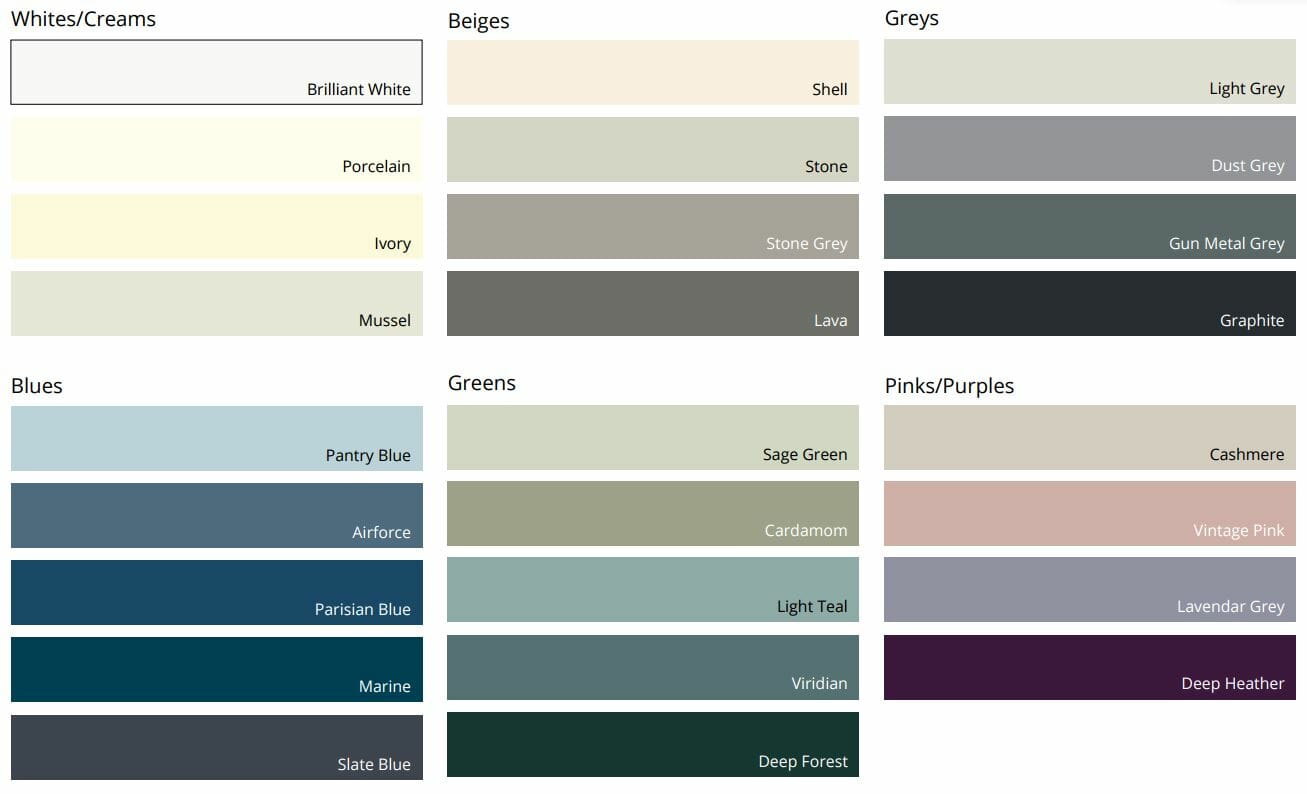 Paint to order colours Paint to order colours