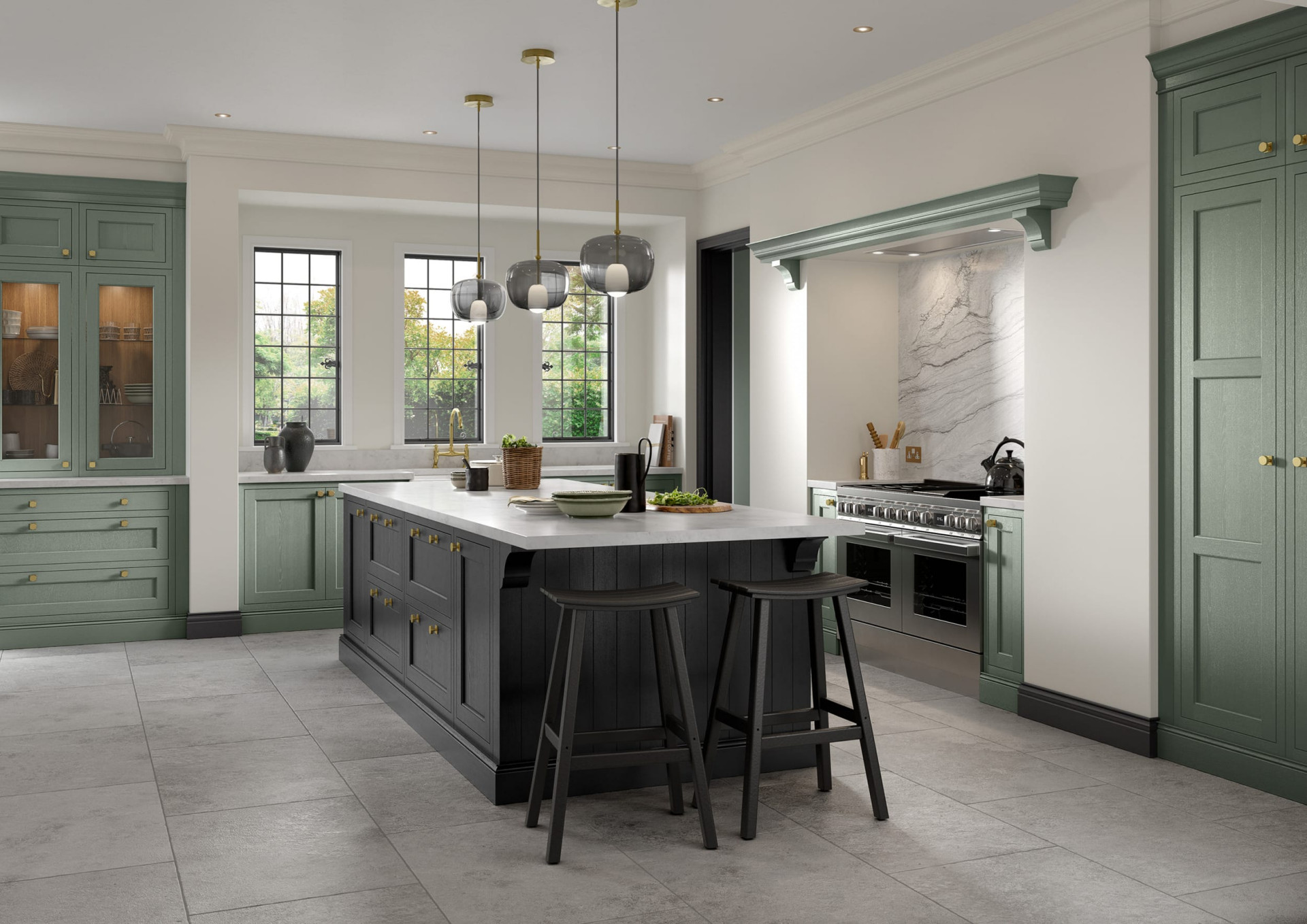 Belgravia Reed Green and Cannon Black_Cameo 1