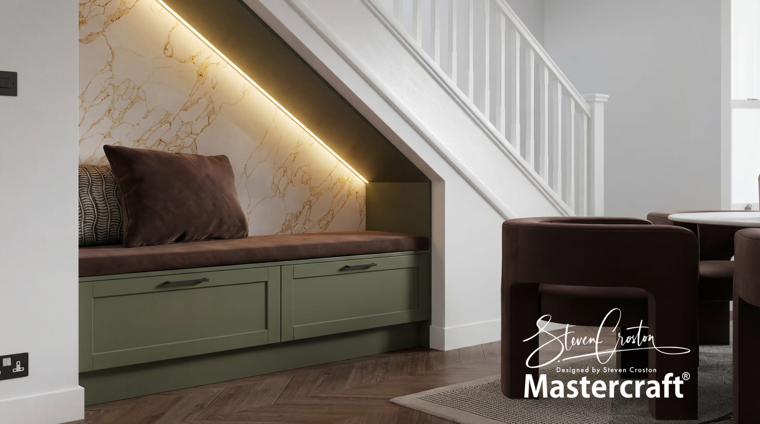 Mastercraft Shaker Kitchen in Farrow and Ball bancha