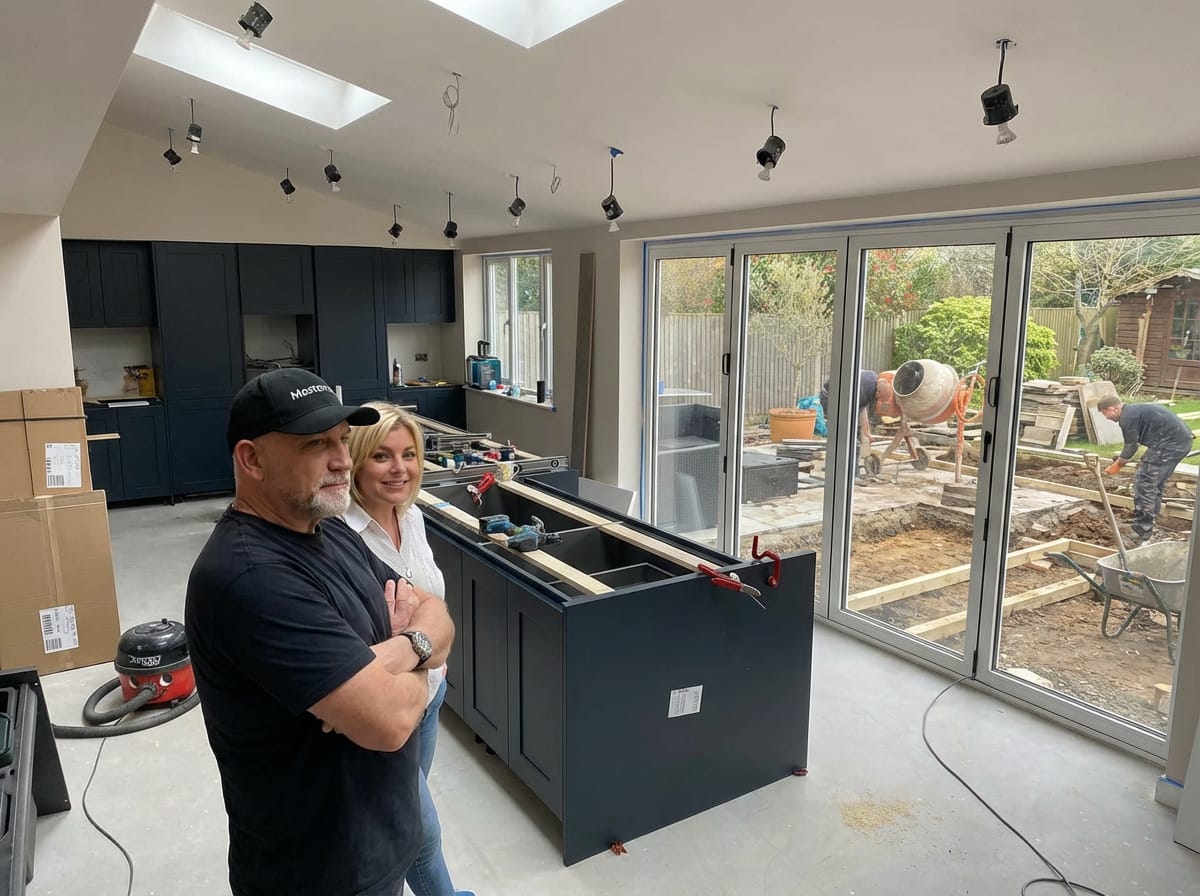 A Mastercraft kitchen under construction