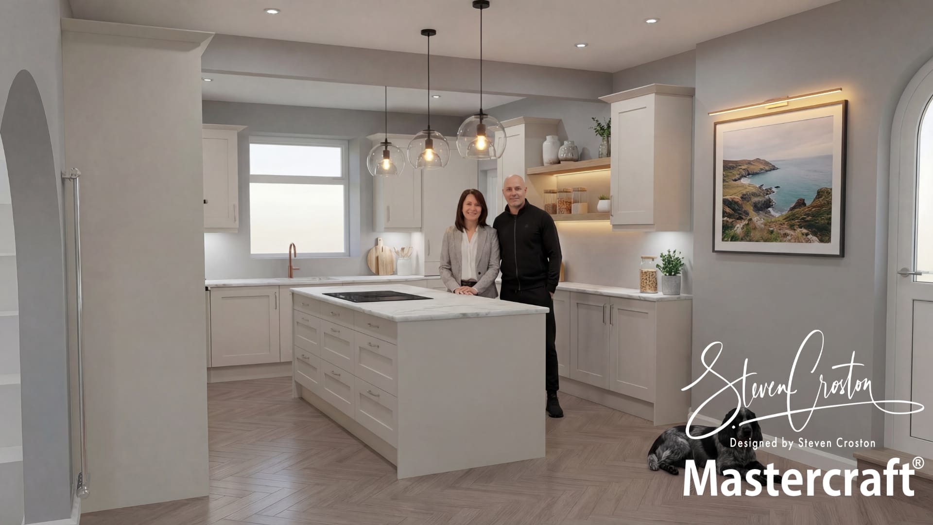 Porcelain kitchen design by Steven Croston - Mastercraft