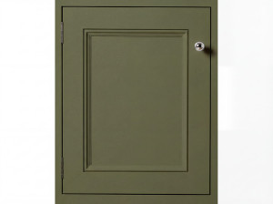 Farrow & Ball Half Pencil & Scalloped In-Frame Door in Bancha Farrow & Ball Half Pencil & Scalloped In-Frame Door in Bancha