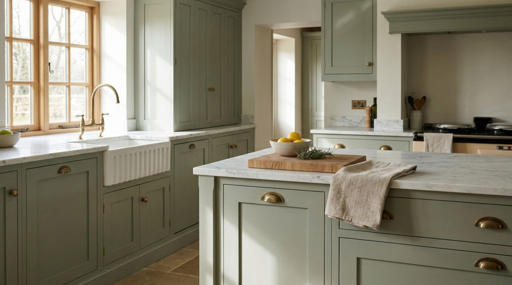 Bespoke Mastercraft kitchen cabinetry, 01 wide kitchen shot 11, handcrafted fitted kitchen design