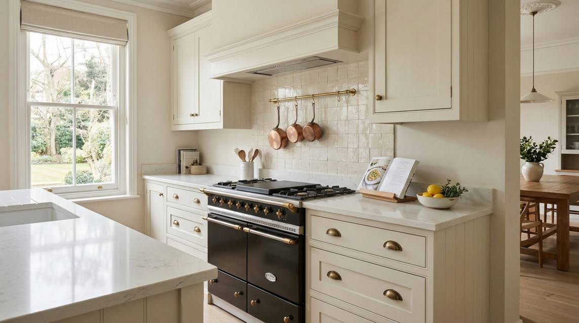 Bespoke Mastercraft kitchen cabinetry, 01 wide kitchen shot 21, handcrafted fitted kitchen design