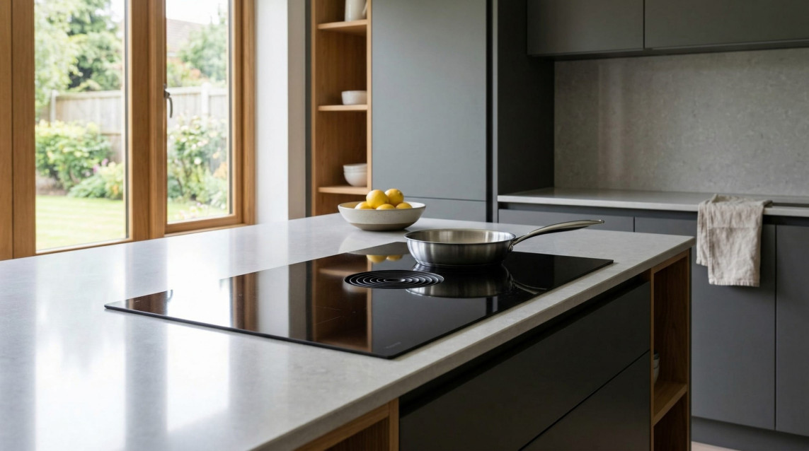 Bespoke Mastercraft kitchen cabinetry, 01 wide kitchen shot 9, handcrafted fitted kitchen design