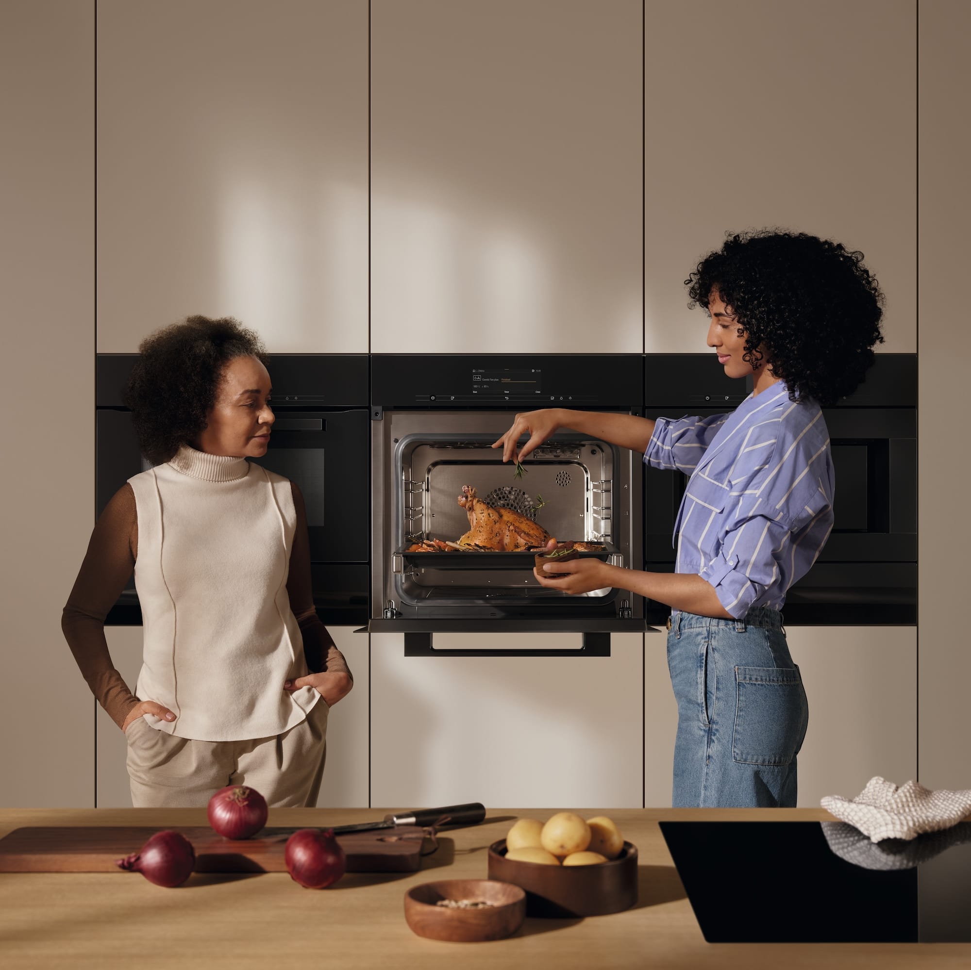 Miele ovens in tower units