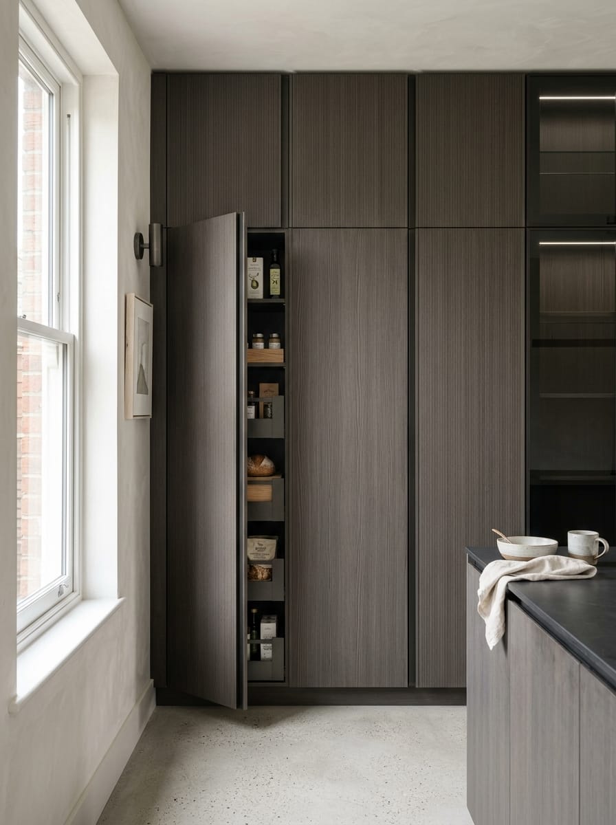 portrait2_600x800-107 Bespoke kitchen installation, full-height cabinetry and considered storage design