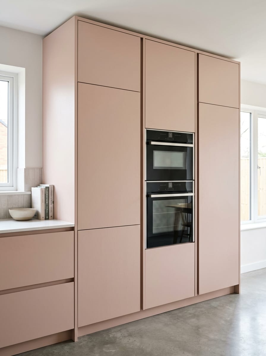 Bespoke kitchen installation, full-height cabinetry and considered storage design