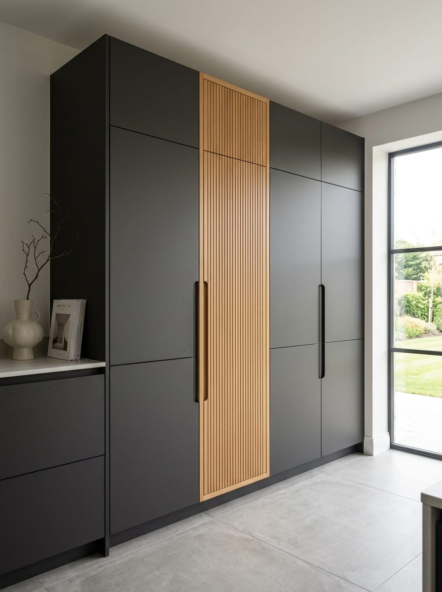 Bespoke kitchen installation, full-height cabinetry and considered storage design