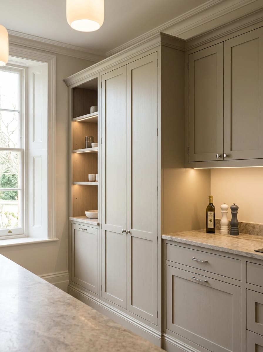 portrait2_600x800-306 Bespoke kitchen installation, full-height cabinetry and considered storage design