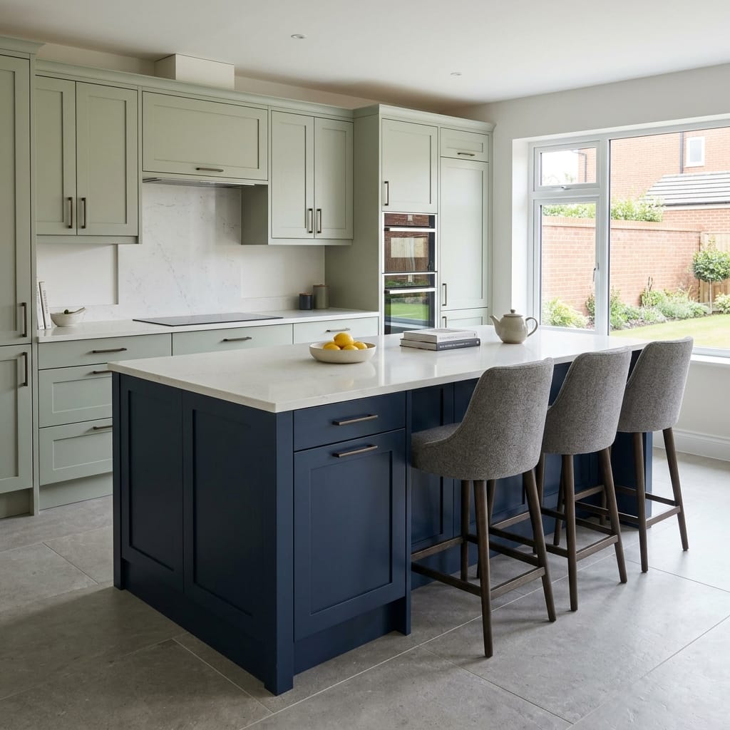 square1_800x800-199 Bespoke kitchen island detail, contemporary in-frame cabinetry with quality joinery