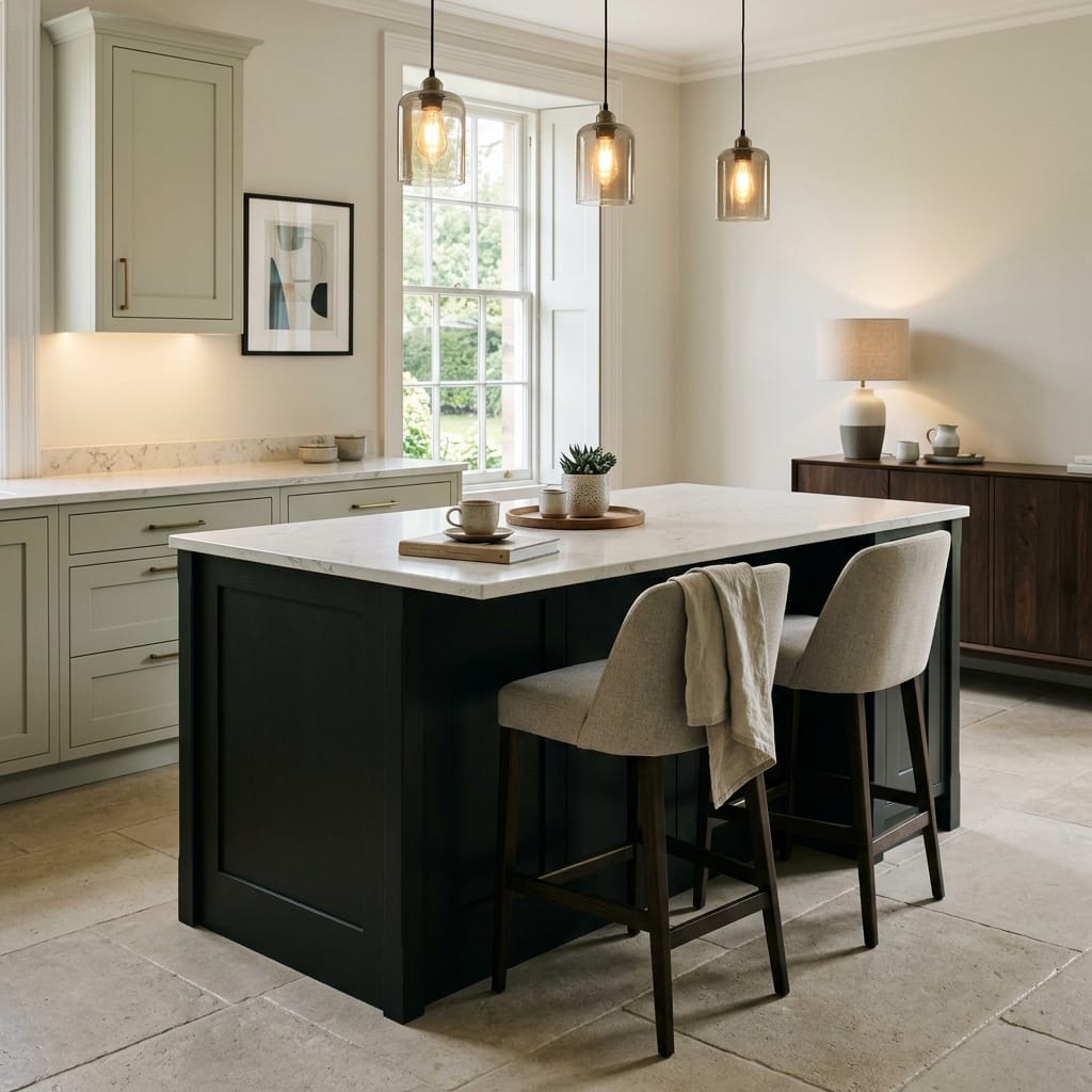 Bespoke kitchen design in a Yorkshire home, quality cabinetry and considered layout