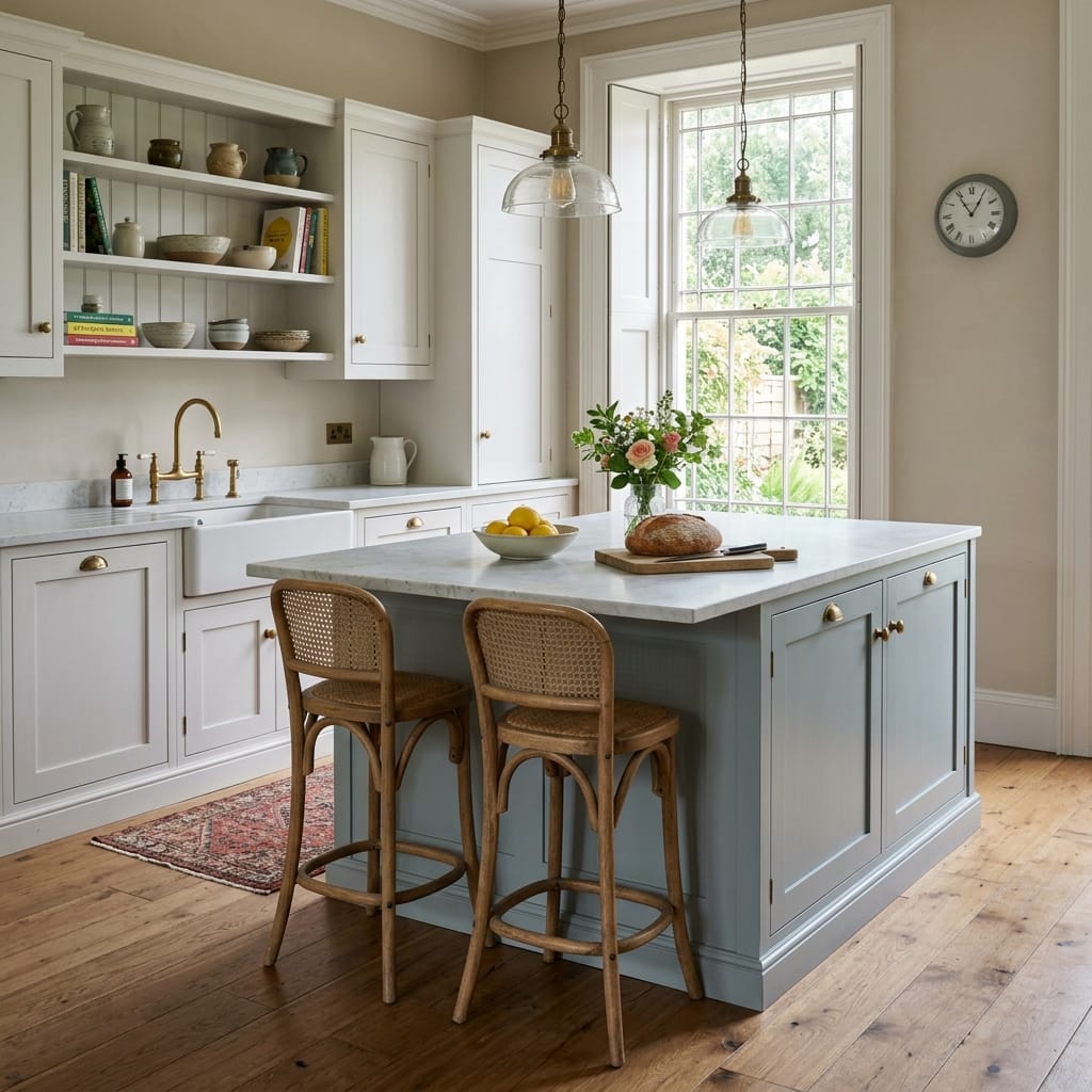 square1_800x800-49 Bespoke kitchen cabinetry detail, painted lay-on shaker cabinetry with quality joinery