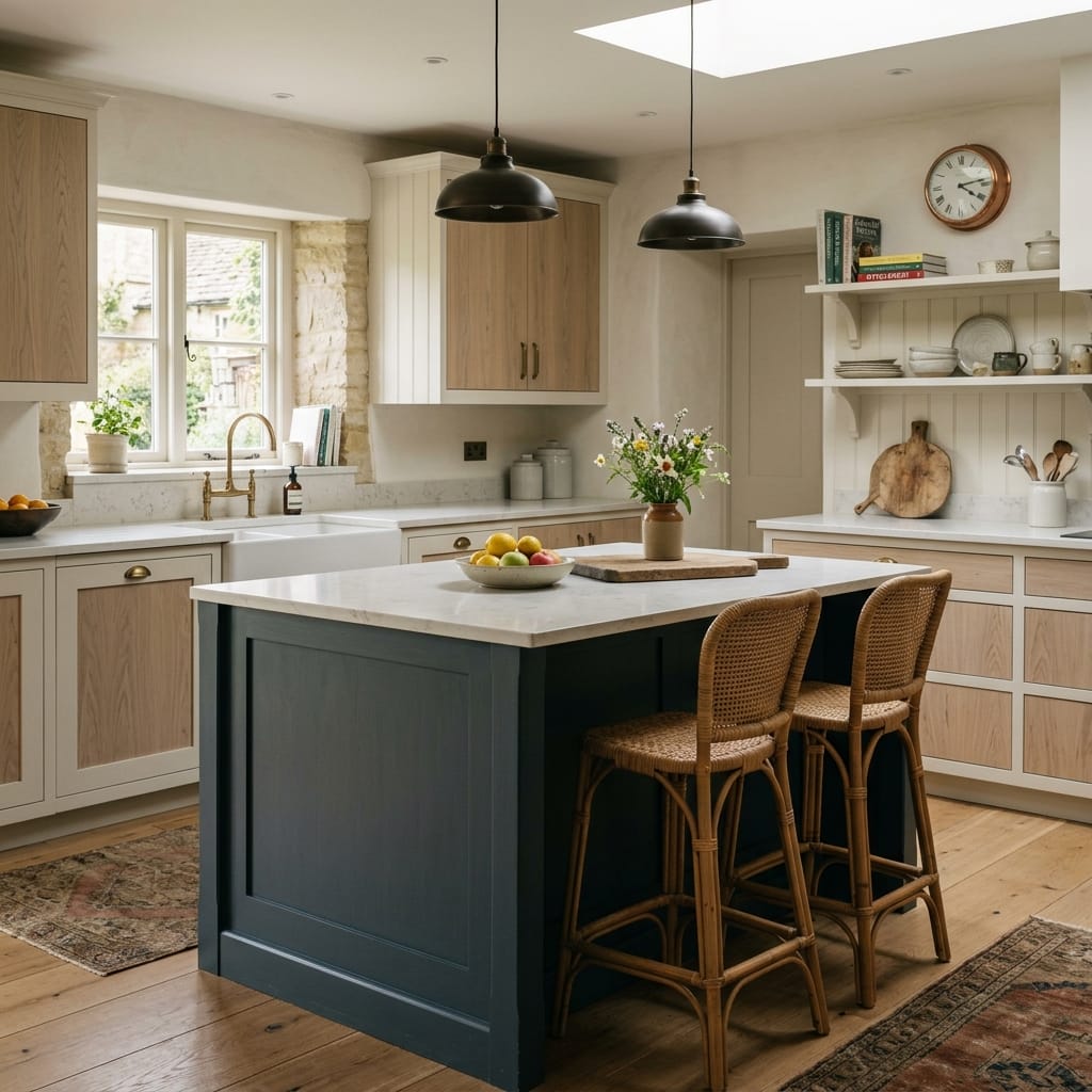 square1_800x800-52 Bespoke kitchen cabinetry detail, timber veneer slab-door cabinetry with quality joinery