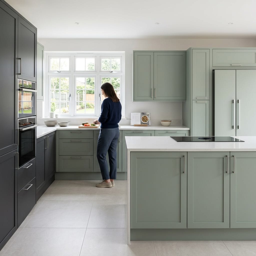 Bespoke kitchen designed for a Newton-Le-Willows home, quality materials and considered layout
