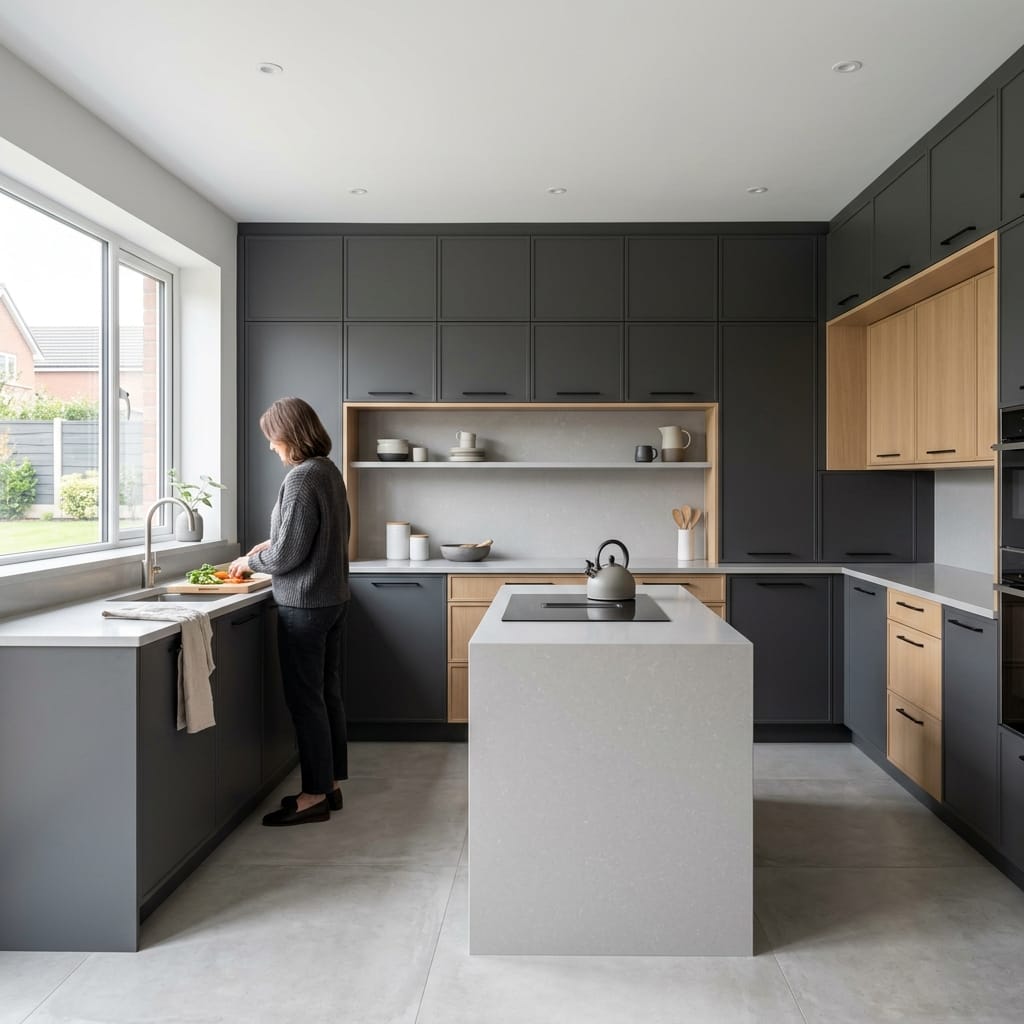 square2_800x800-128 Bespoke kitchen designed for a Rainford home, quality materials and considered layout