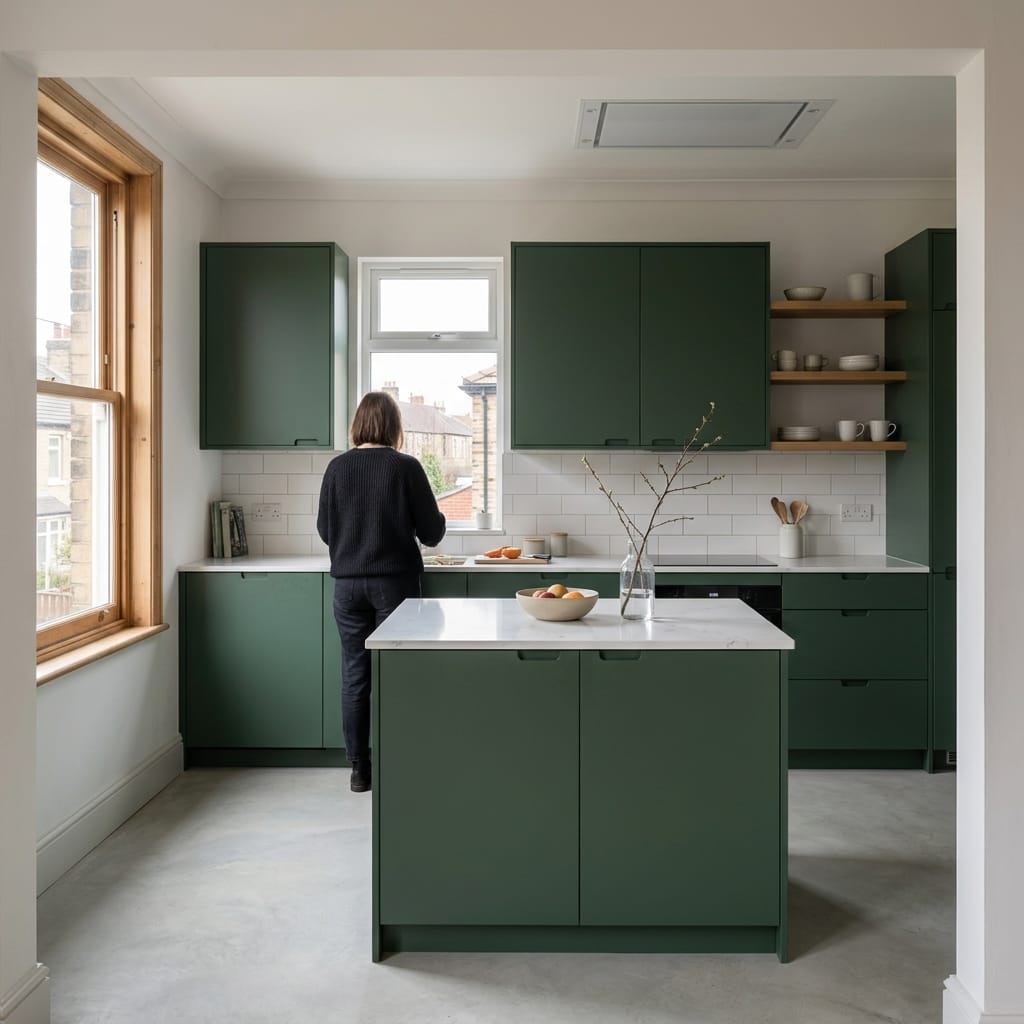 Bespoke kitchen designed for a Bradford home, quality materials and considered layout