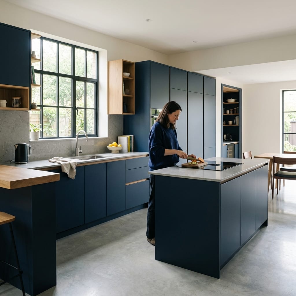 Bespoke kitchen designed for a Halifax home, quality materials and considered layout