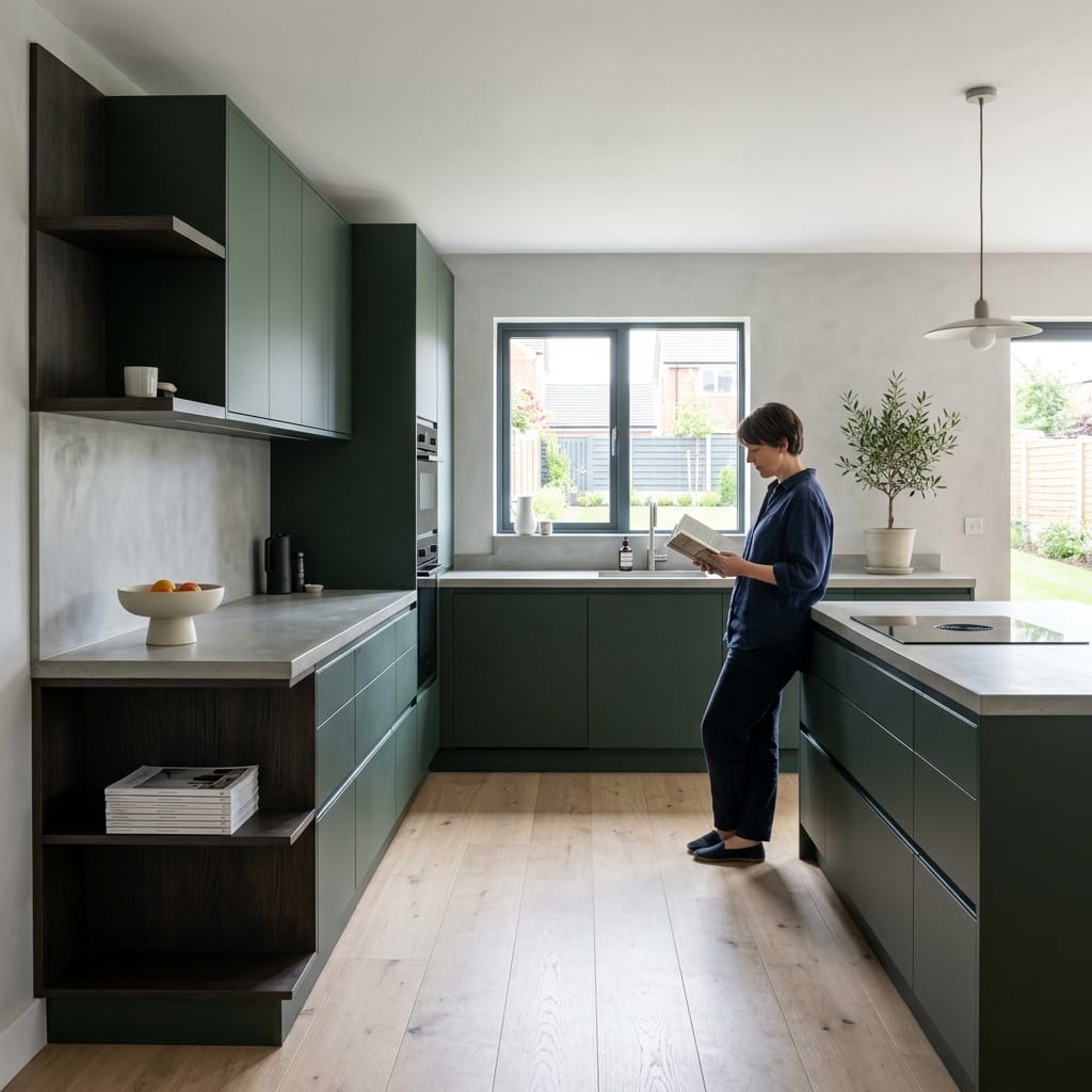 Bespoke kitchen designed for a Thornton home, quality materials and considered layout