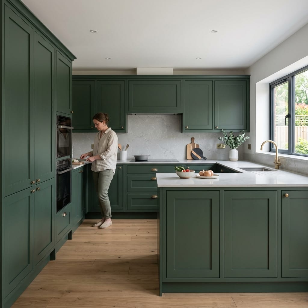 Bespoke kitchen designed for a Doncaster home, quality materials and considered layout