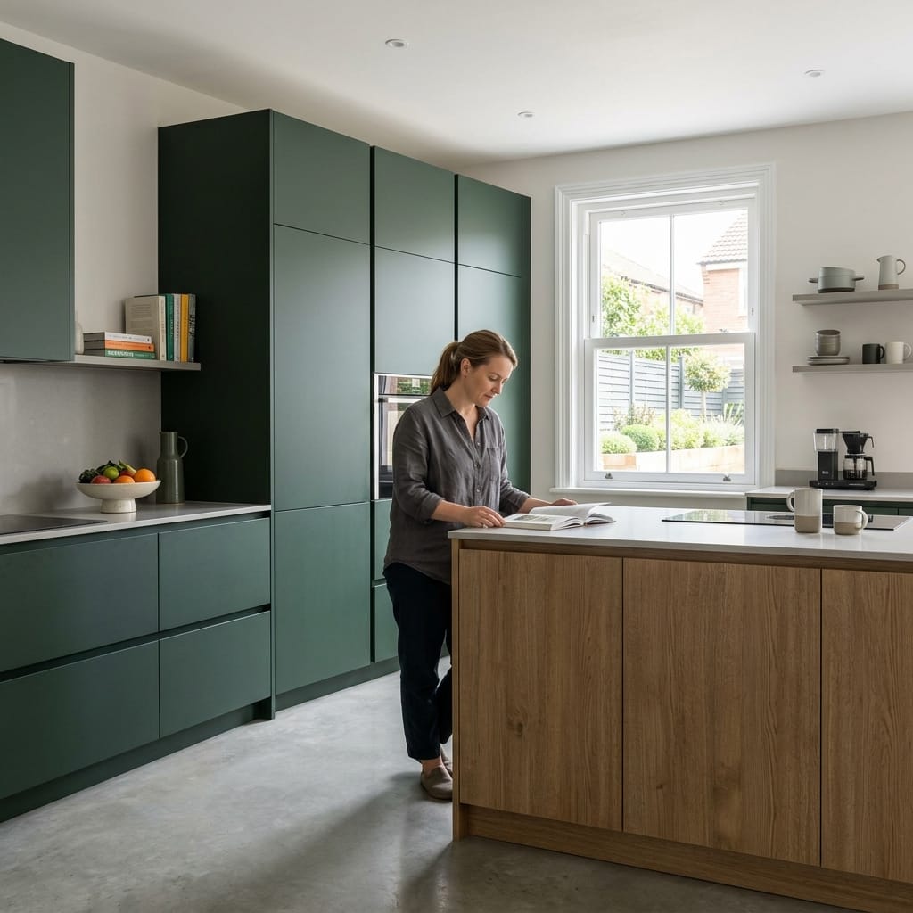 Bespoke kitchen designed for a Goldthorpe home, quality materials and considered layout