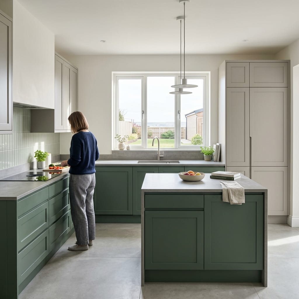 Bespoke kitchen designed for a Redcar home, quality materials and considered layout