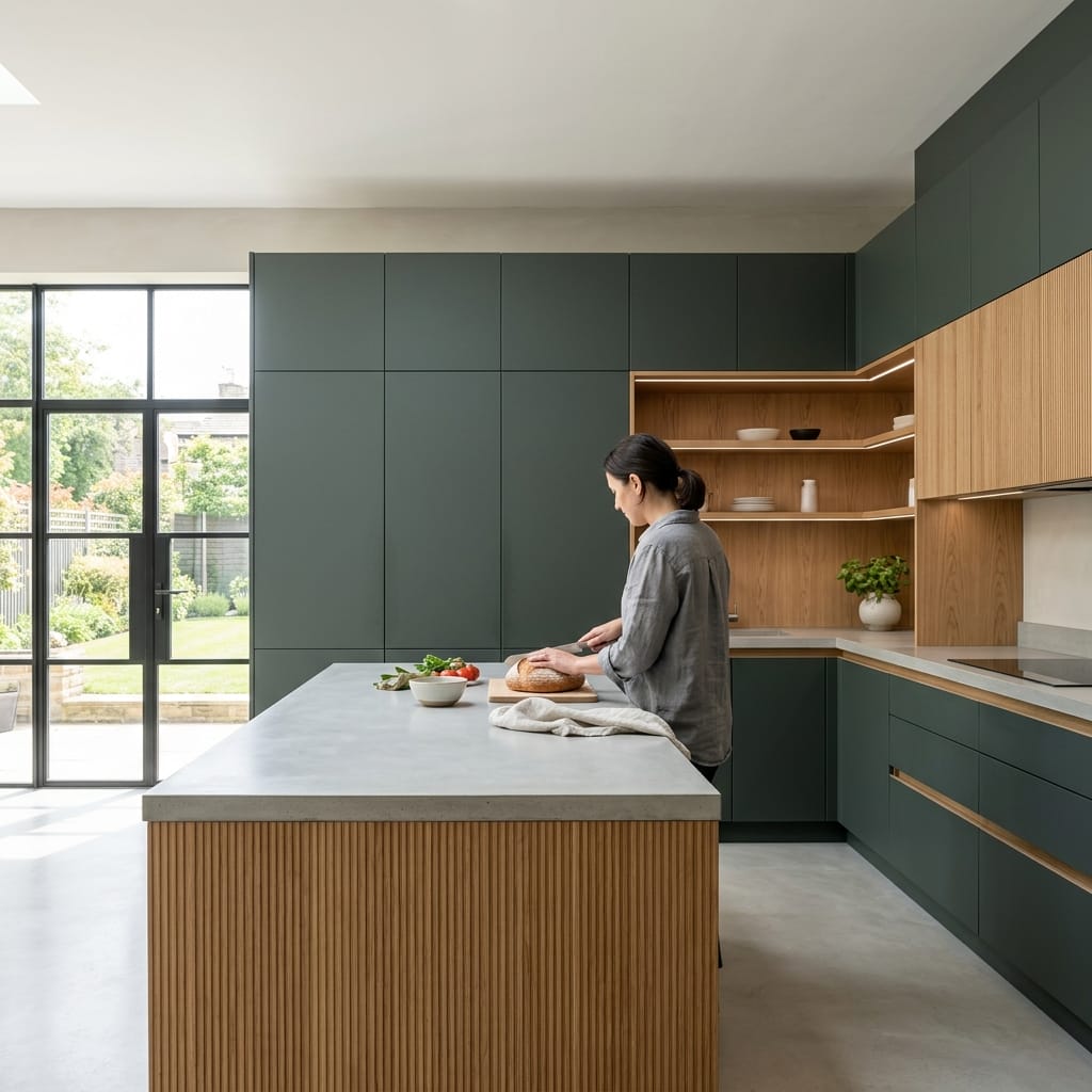 Bespoke kitchen designed for a Skipton home, quality materials and considered layout