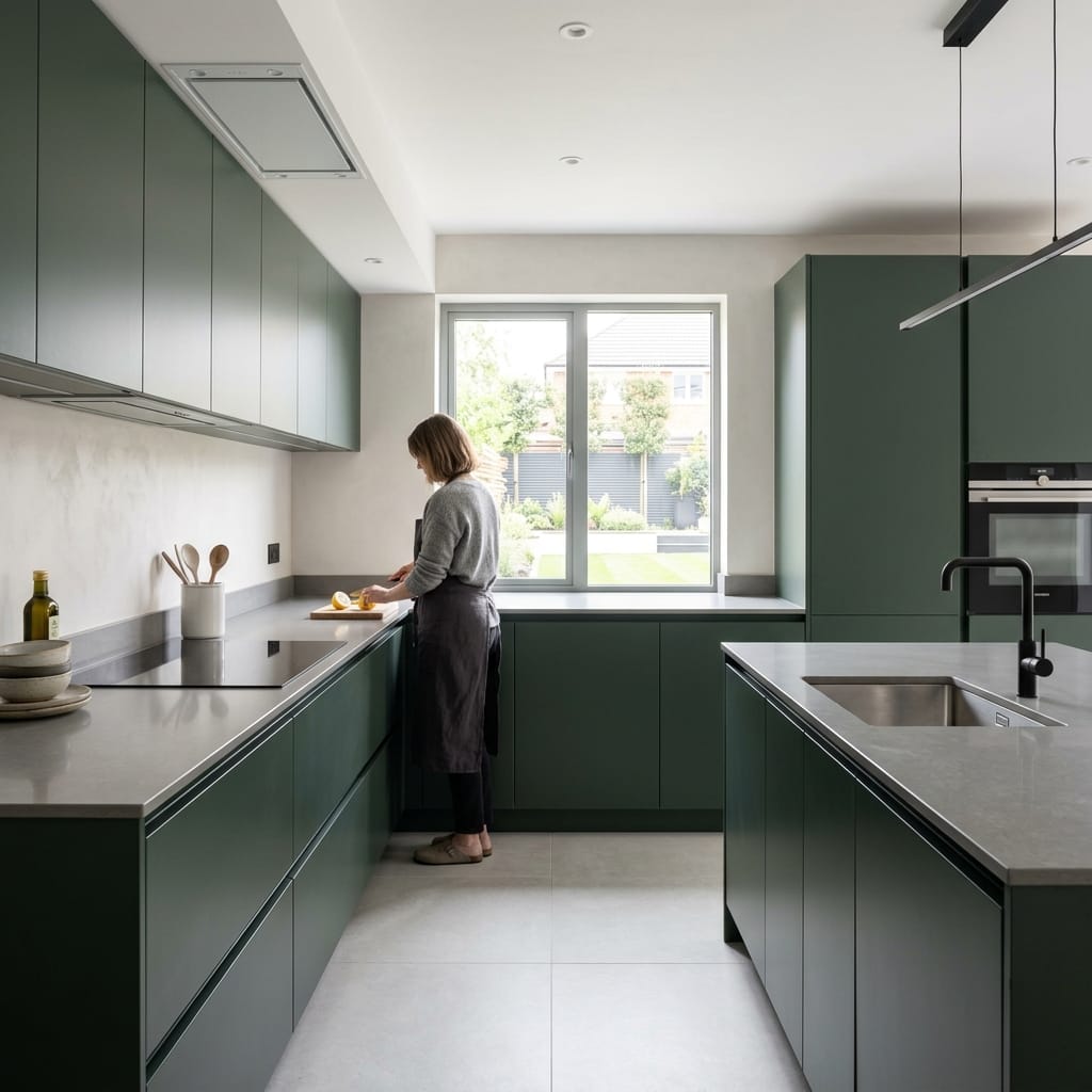 Bespoke kitchen designed for a Cottingham home, quality materials and considered layout