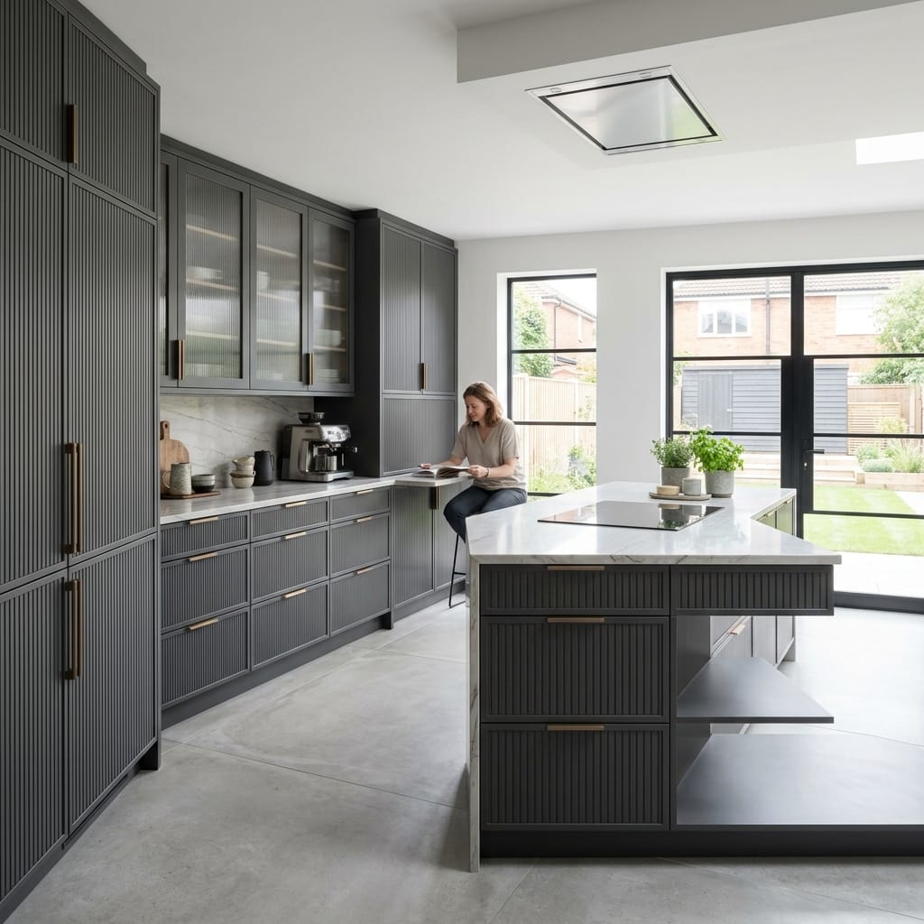 Bespoke kitchen designed for a Hull home, quality materials and considered layout