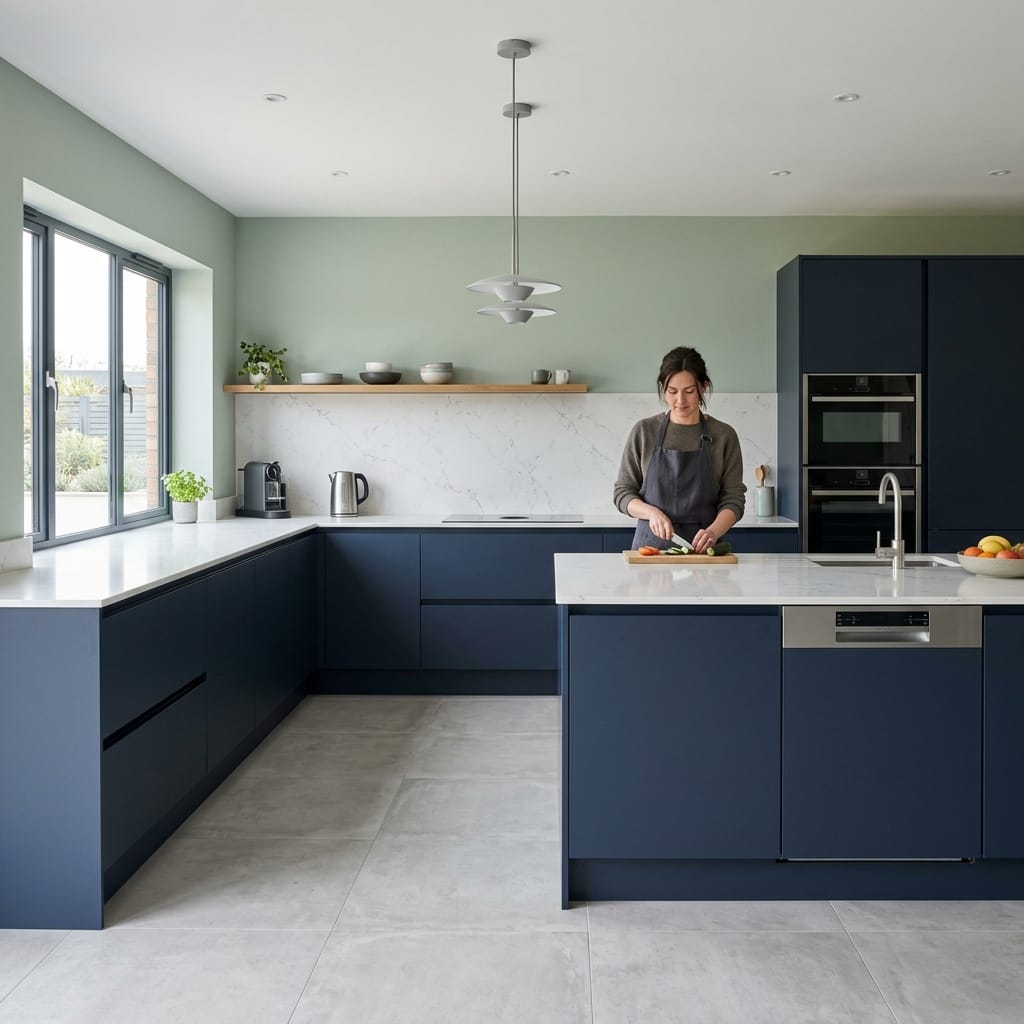 Bespoke kitchen designed for a Bridlington home, quality materials and considered layout