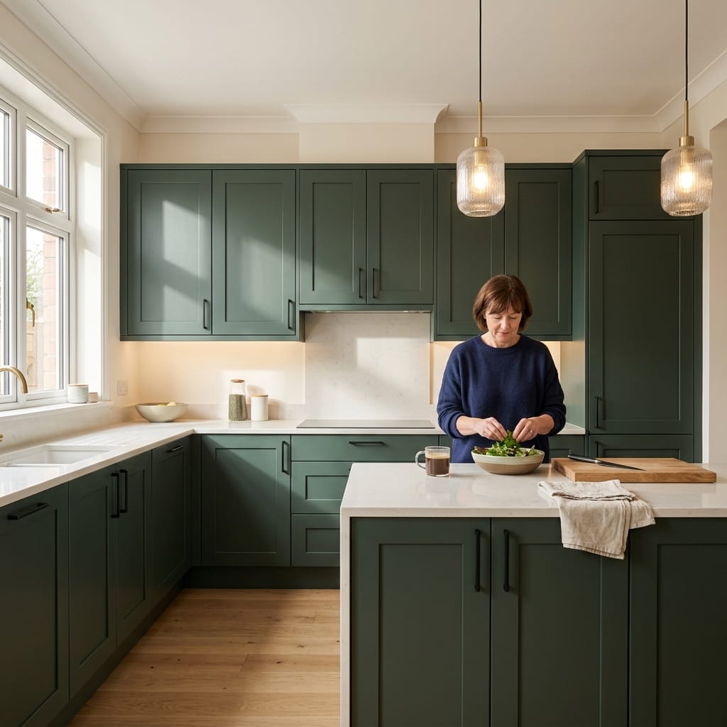 Bespoke kitchen designed for a Walsall home, quality materials and considered layout