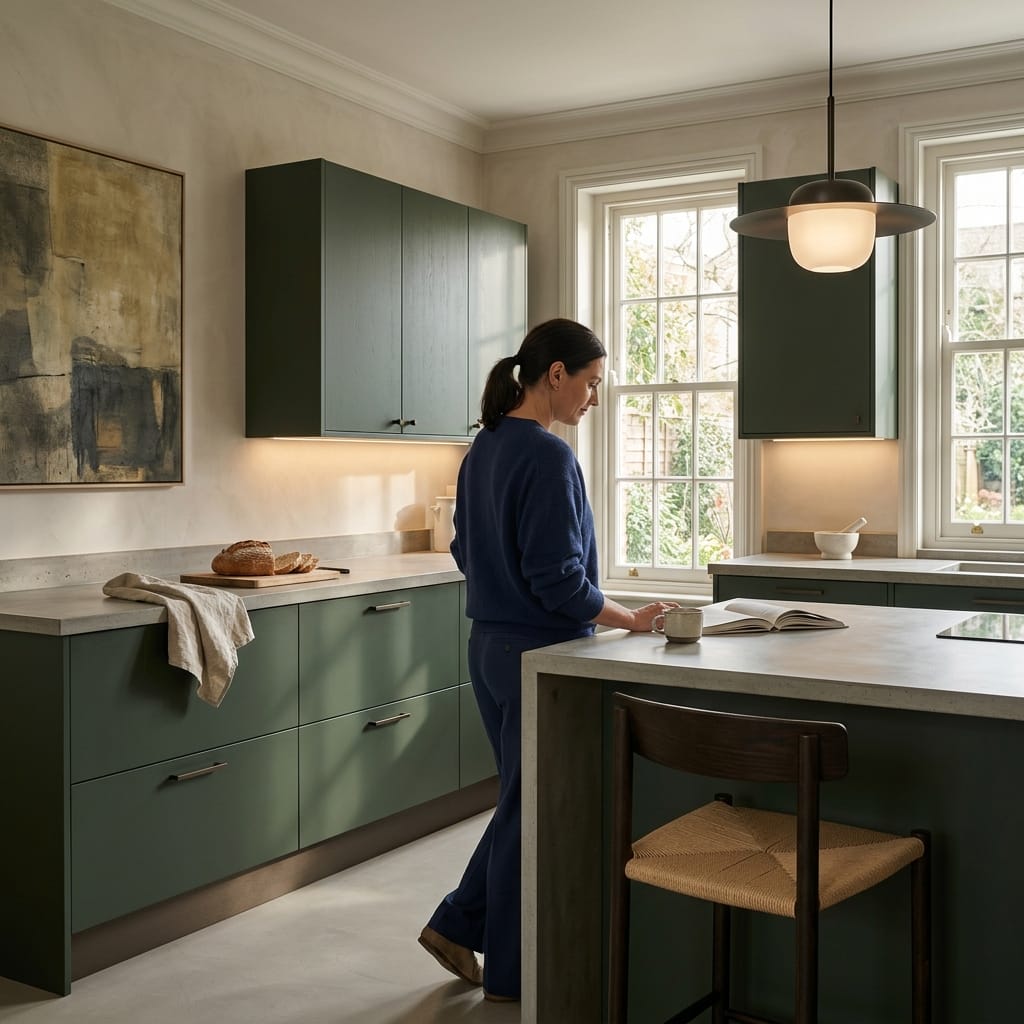 Bespoke kitchen designed for a Northampton home, quality materials and considered layout