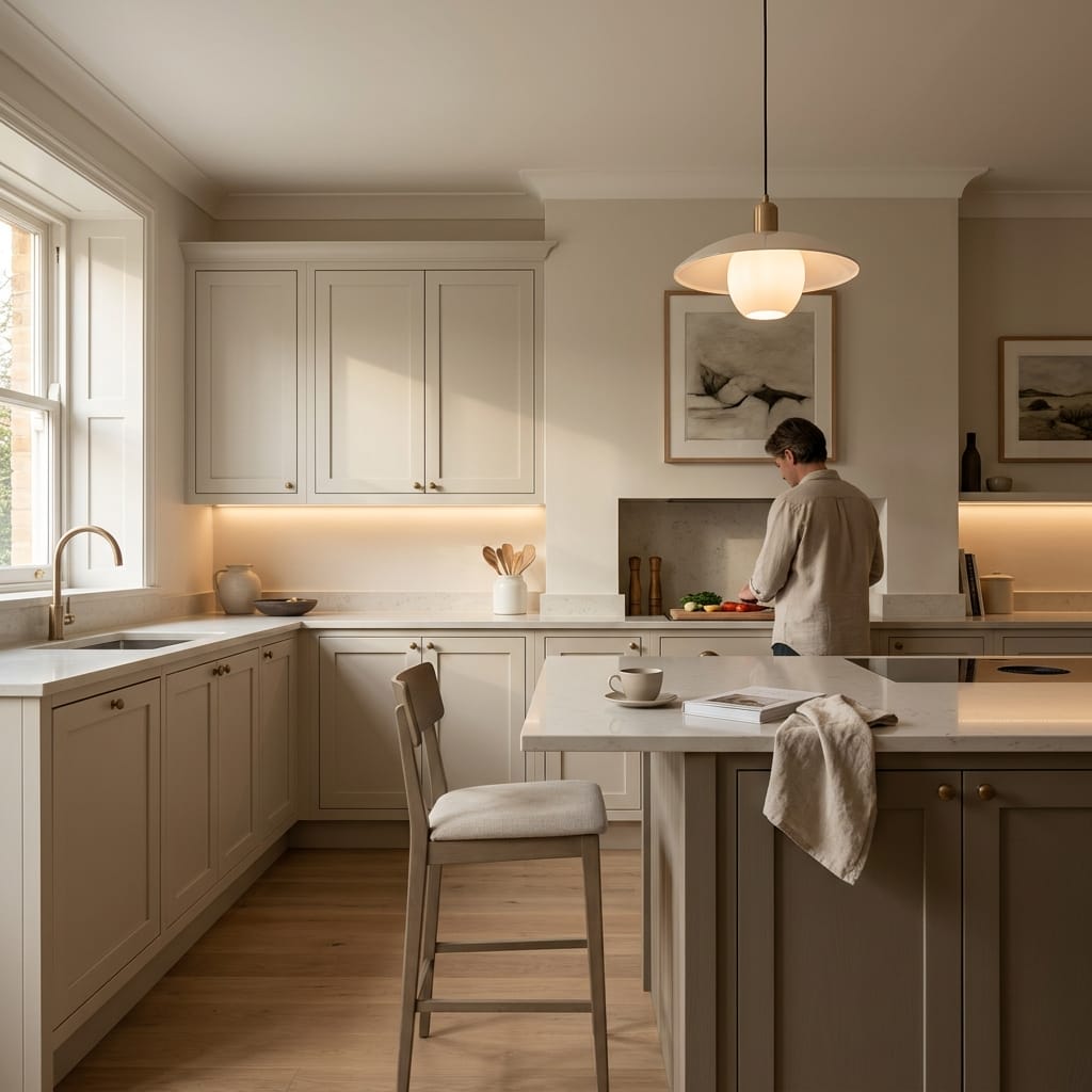 Bespoke kitchen designed for a Banbury home, quality materials and considered layout