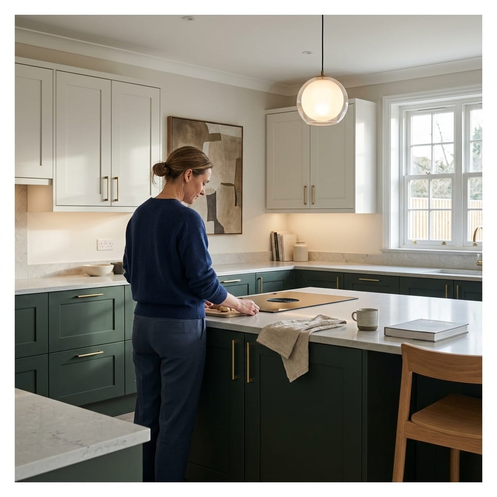 Bespoke kitchen designed for a Princes Risborough home, quality materials and considered layout