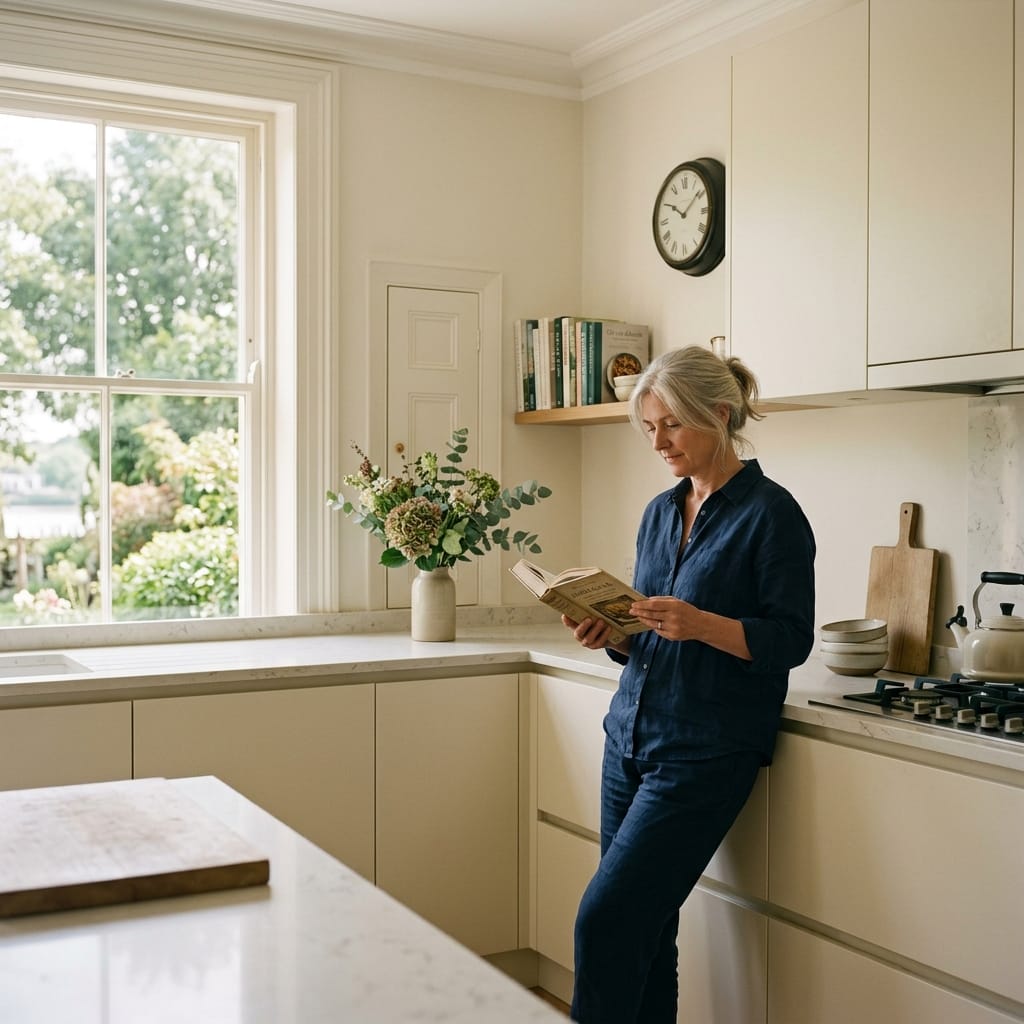 Bespoke kitchen designed for a Windsor home — quality materials and considered layout