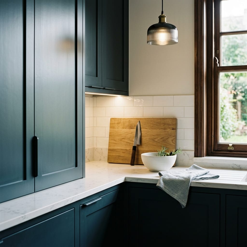 Mastercraft kitchen in Wood End, bespoke design, quality craftsmanship, installed by our own team