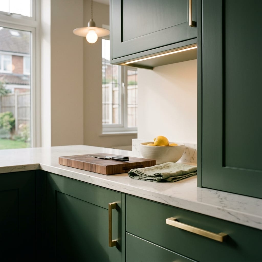 Mastercraft kitchen in Astley Cross, bespoke design, quality craftsmanship, installed by our own team