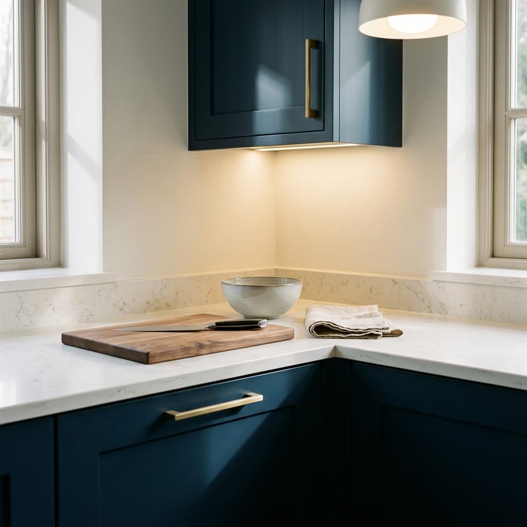 Mastercraft kitchen in Great Malvern, bespoke design, quality craftsmanship, installed by our own team