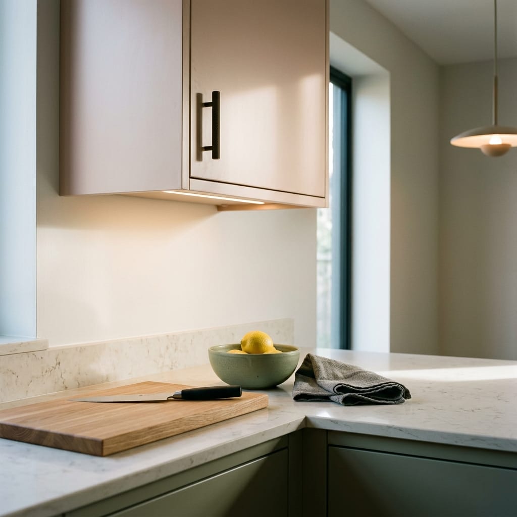 Mastercraft kitchen in Underwood, bespoke design, quality craftsmanship, installed by our own team