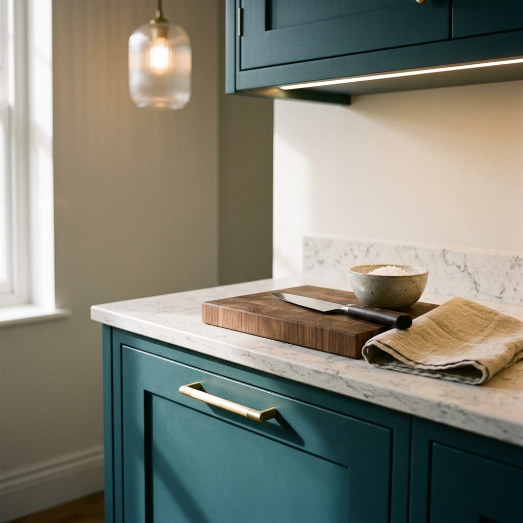 Mastercraft kitchen in Acton Round, bespoke design, quality craftsmanship, installed by our own team