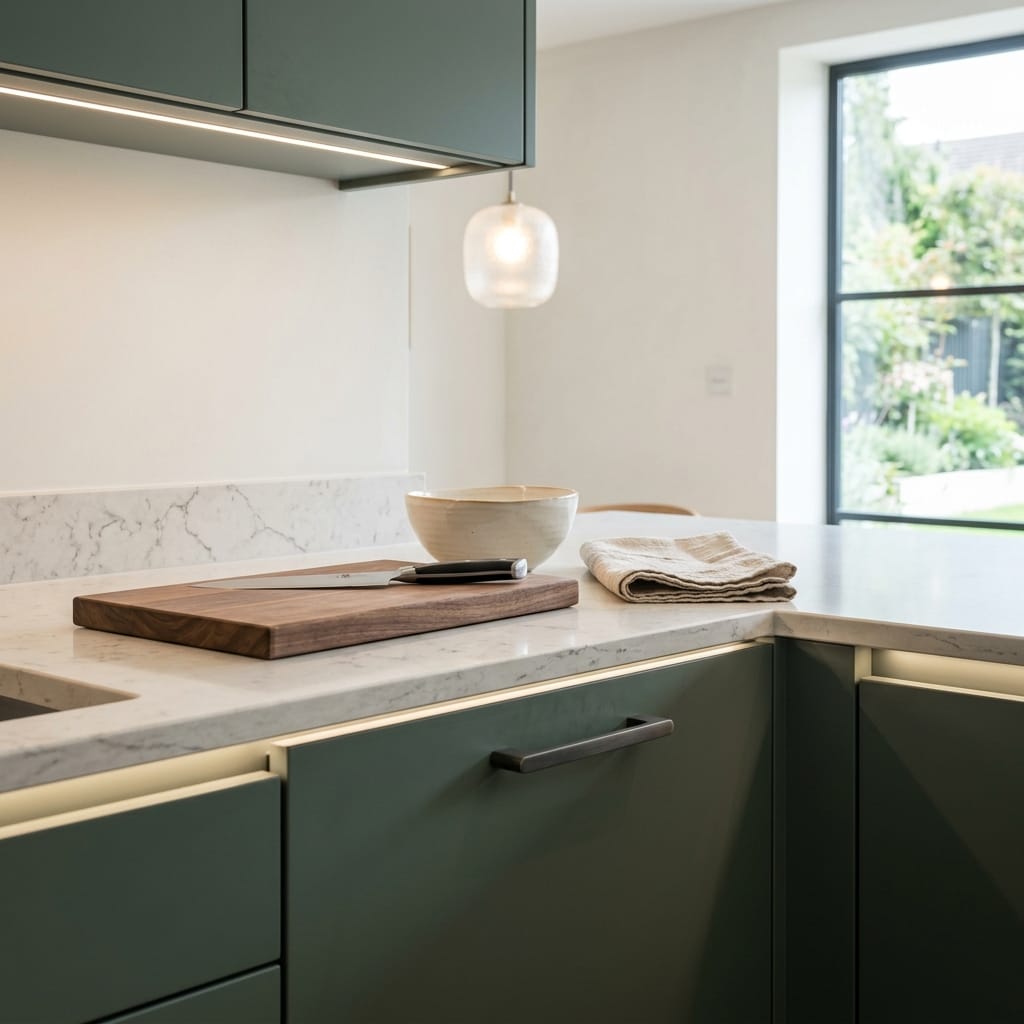 Mastercraft kitchen in Daventry, bespoke design, quality craftsmanship, installed by our own team