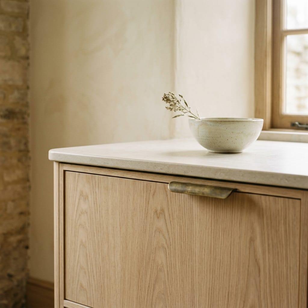 square3_800x800-75 light wood cupboard with stone worktop and ceramic bowl
