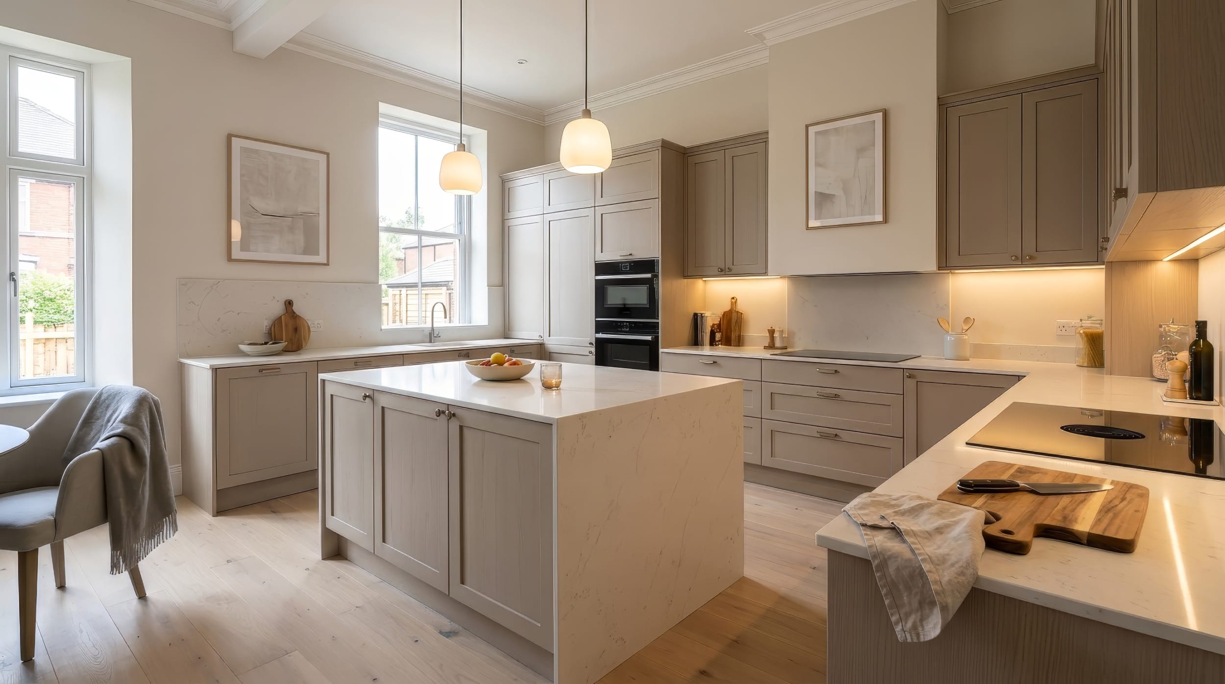 Bespoke Mastercraft kitchen cabinetry, mastercraft kitchen designhero 1200x675 2026 upscale 2x denoise color sharpen, handcrafted fitted kitchen design