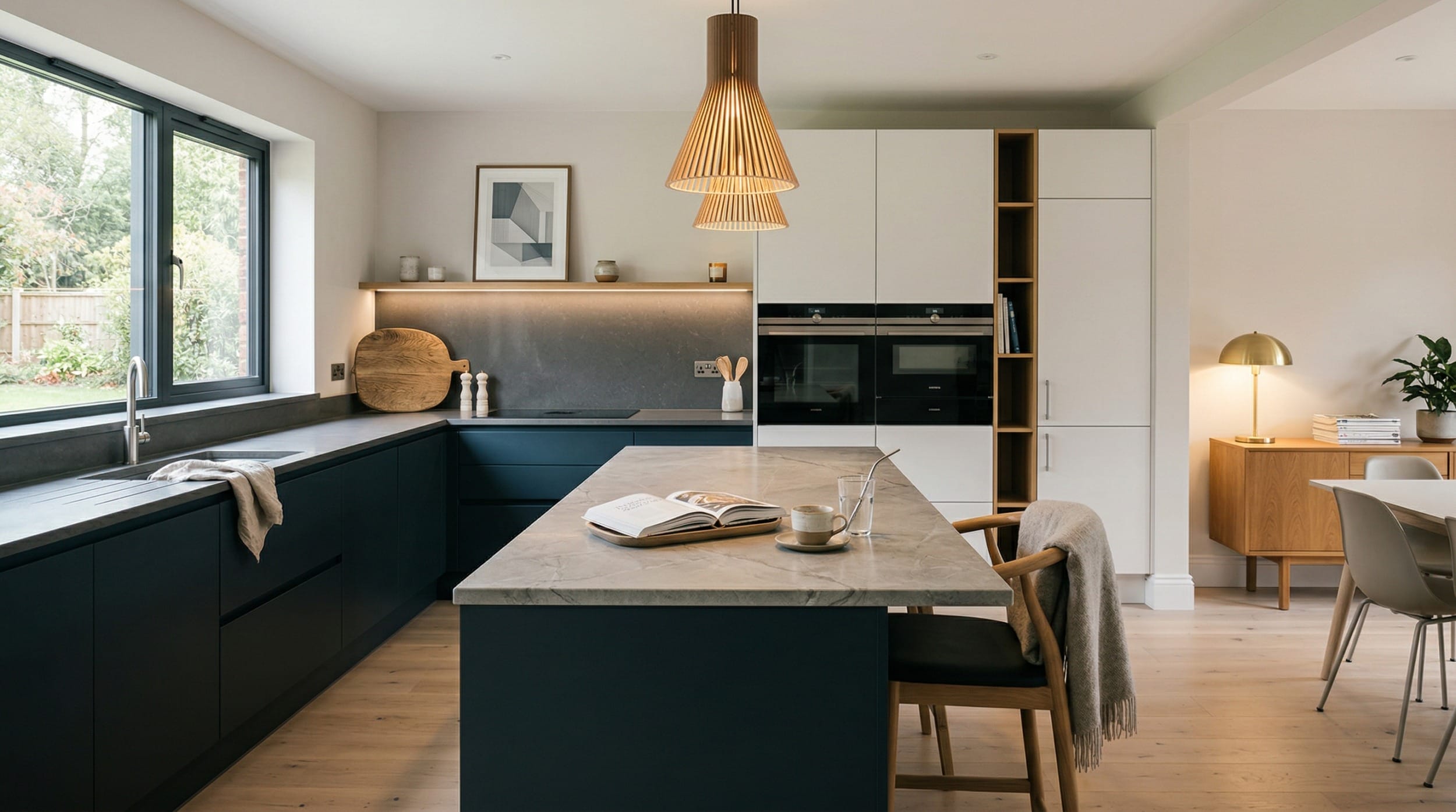 hero2_1200x675-121 Mastercraft bespoke kitchen in Rugeley, wide architectural view showing room volume and design quality