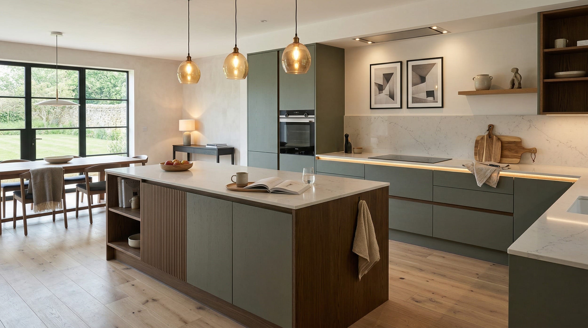 hero2_1200x675-128 Mastercraft bespoke kitchen in Bolsover, wide architectural view showing room volume and design quality