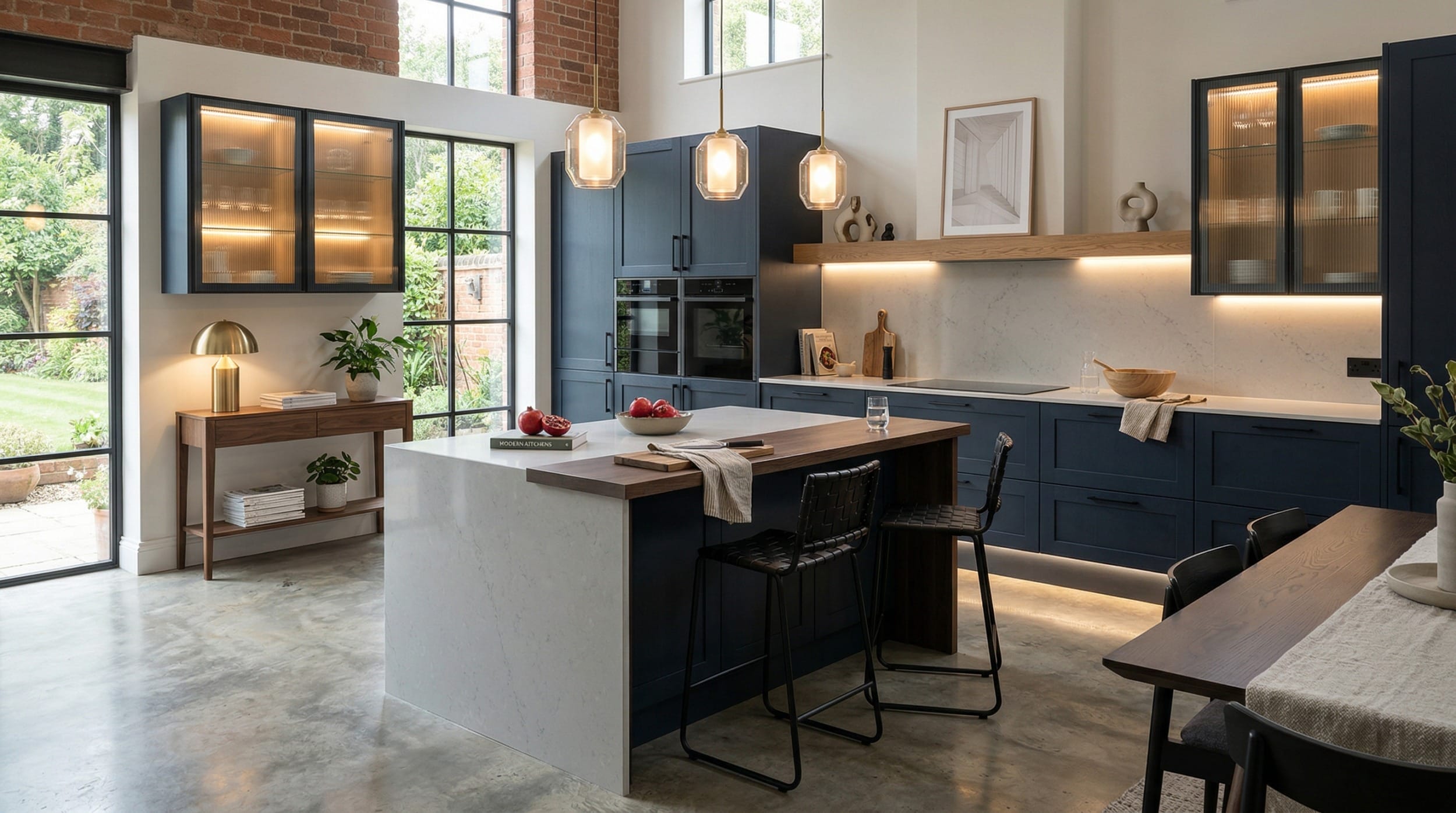 hero2_1200x675-163 Mastercraft bespoke kitchen in Kenilworth, wide architectural view showing room volume and design quality