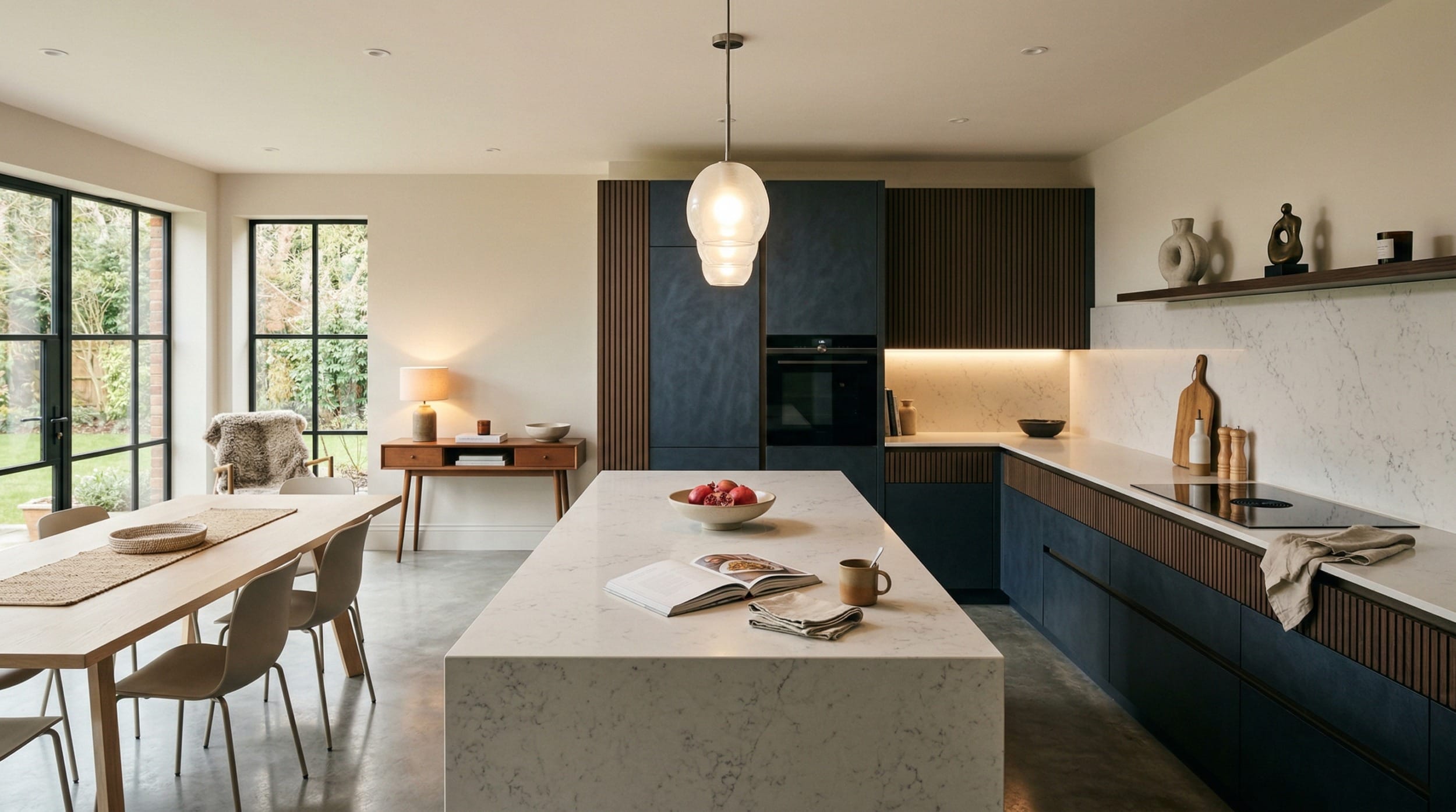 hero2_1200x675-294 Mastercraft bespoke kitchen design, wide architectural view showing room volume and design quality