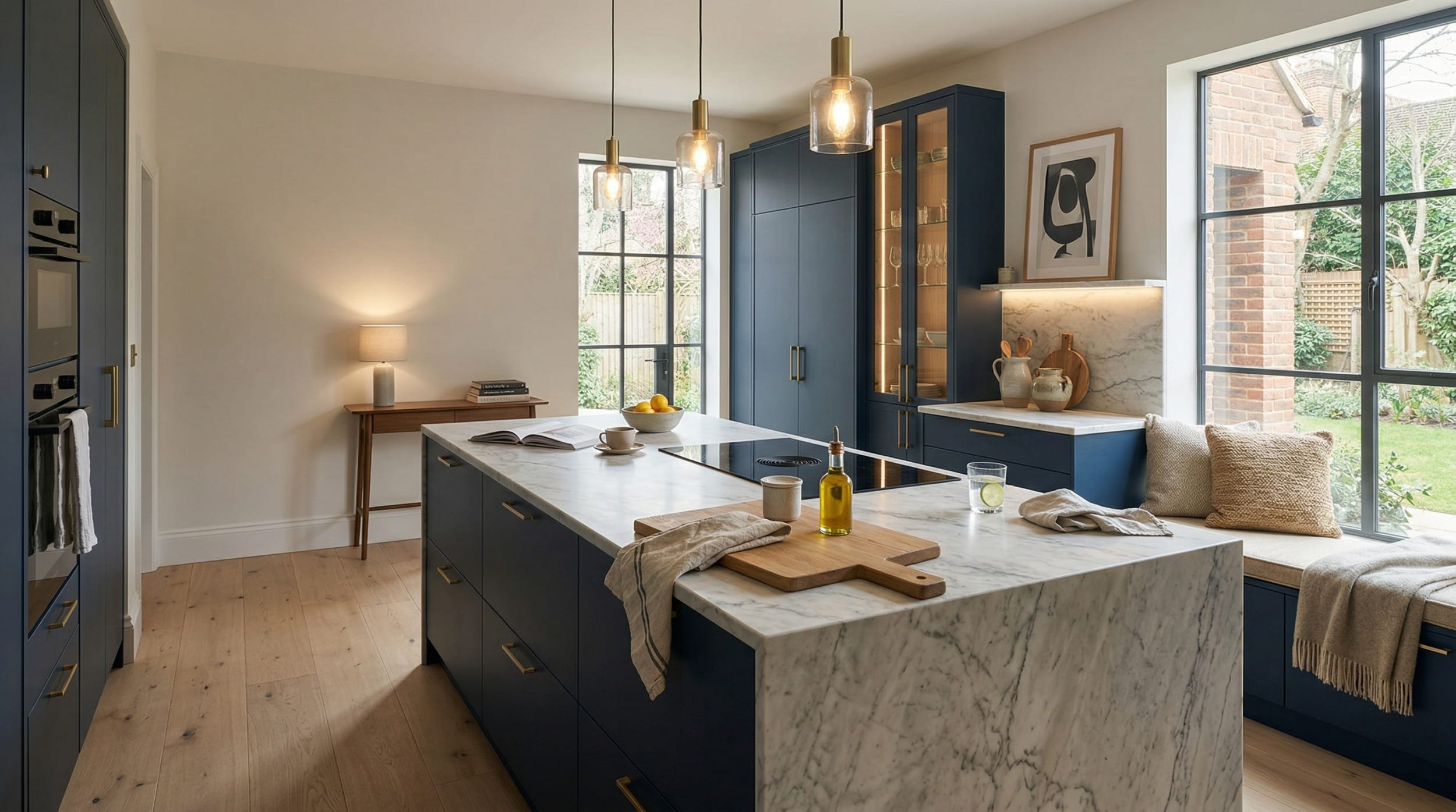 hero2_1200x675-333 Mastercraft bespoke kitchen design, wide architectural view showing room volume and design quality