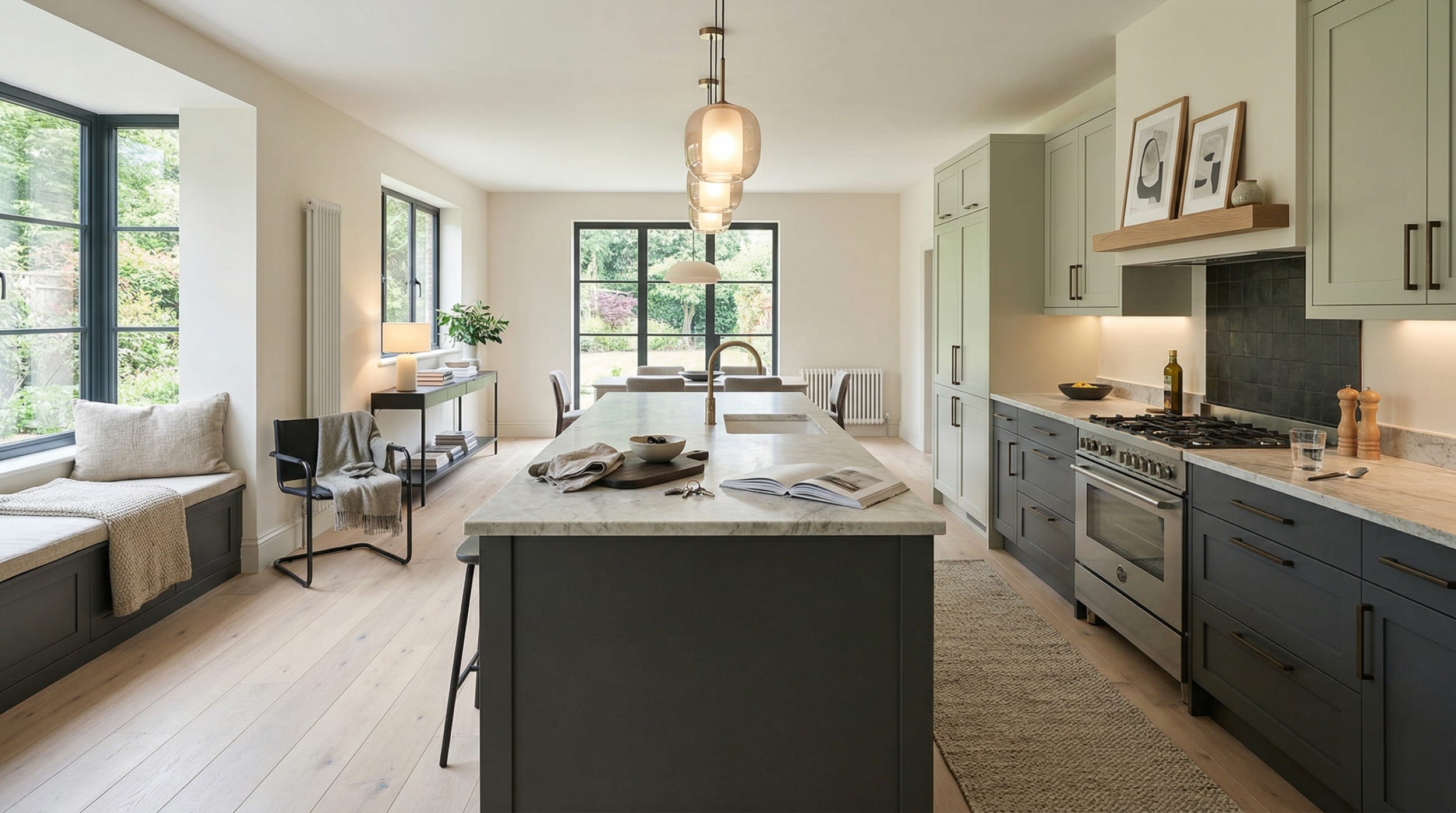 hero2_1200x675-334 Mastercraft bespoke kitchen design, wide architectural view showing room volume and design quality