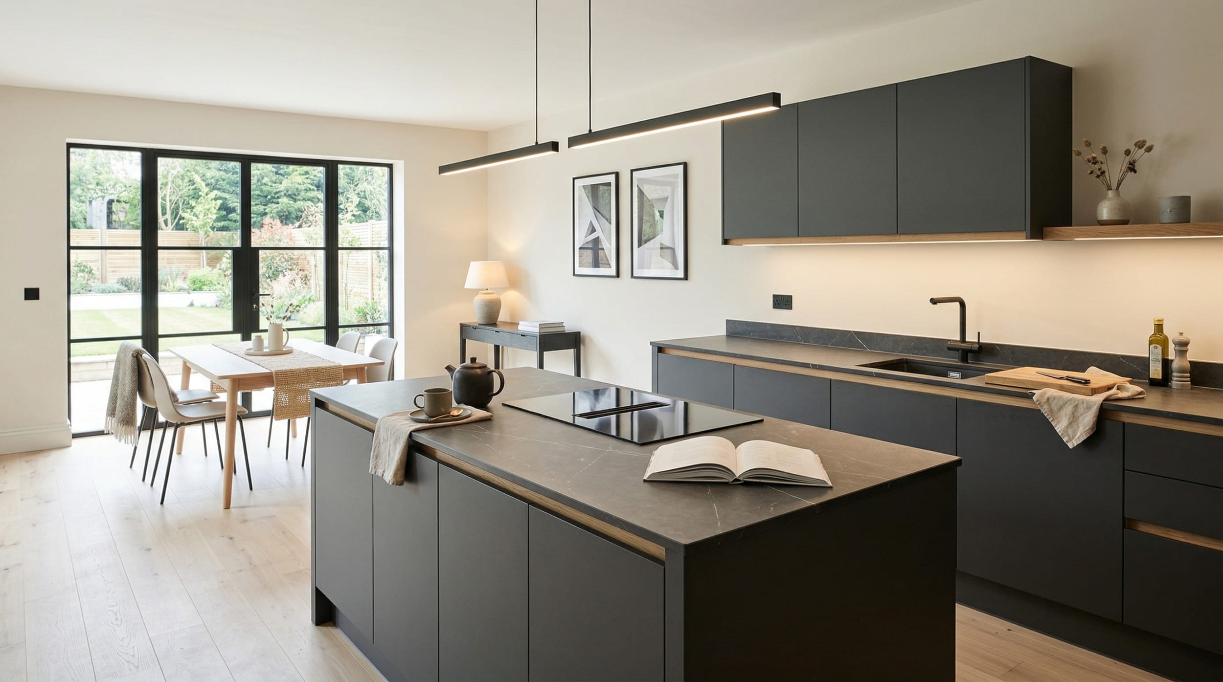 hero2_1200x675-353 matte black kitchen units with wood accents and large black-framed windows